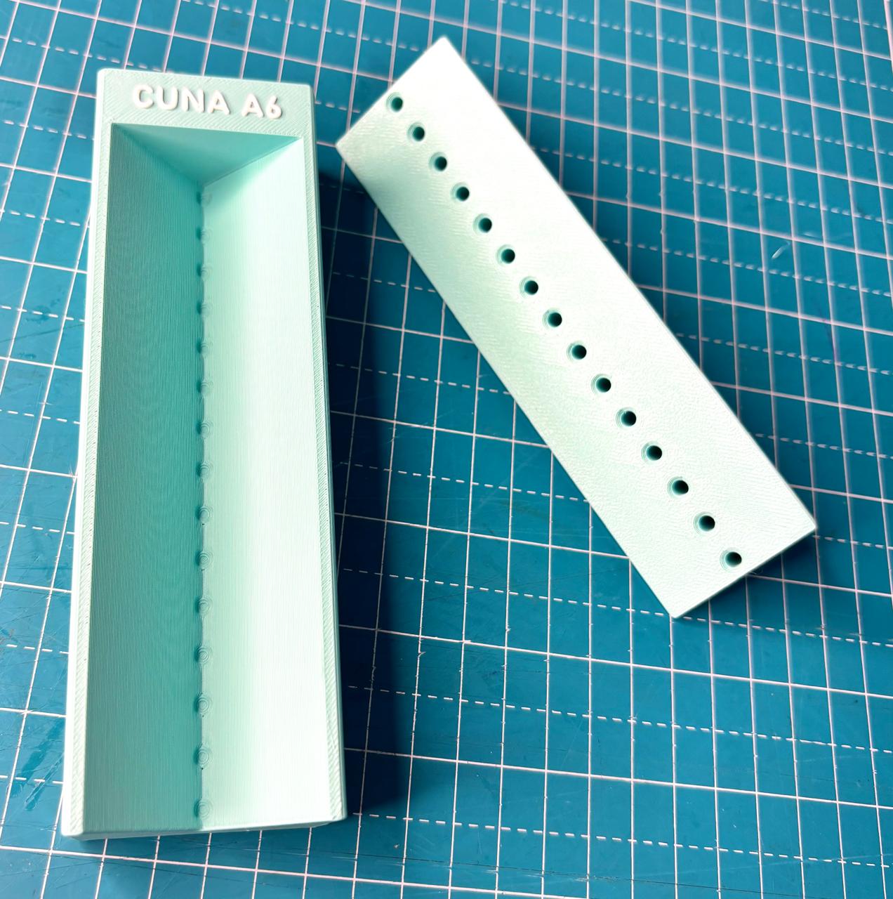 Cuna tamaño A6 para encuadernacion cosida