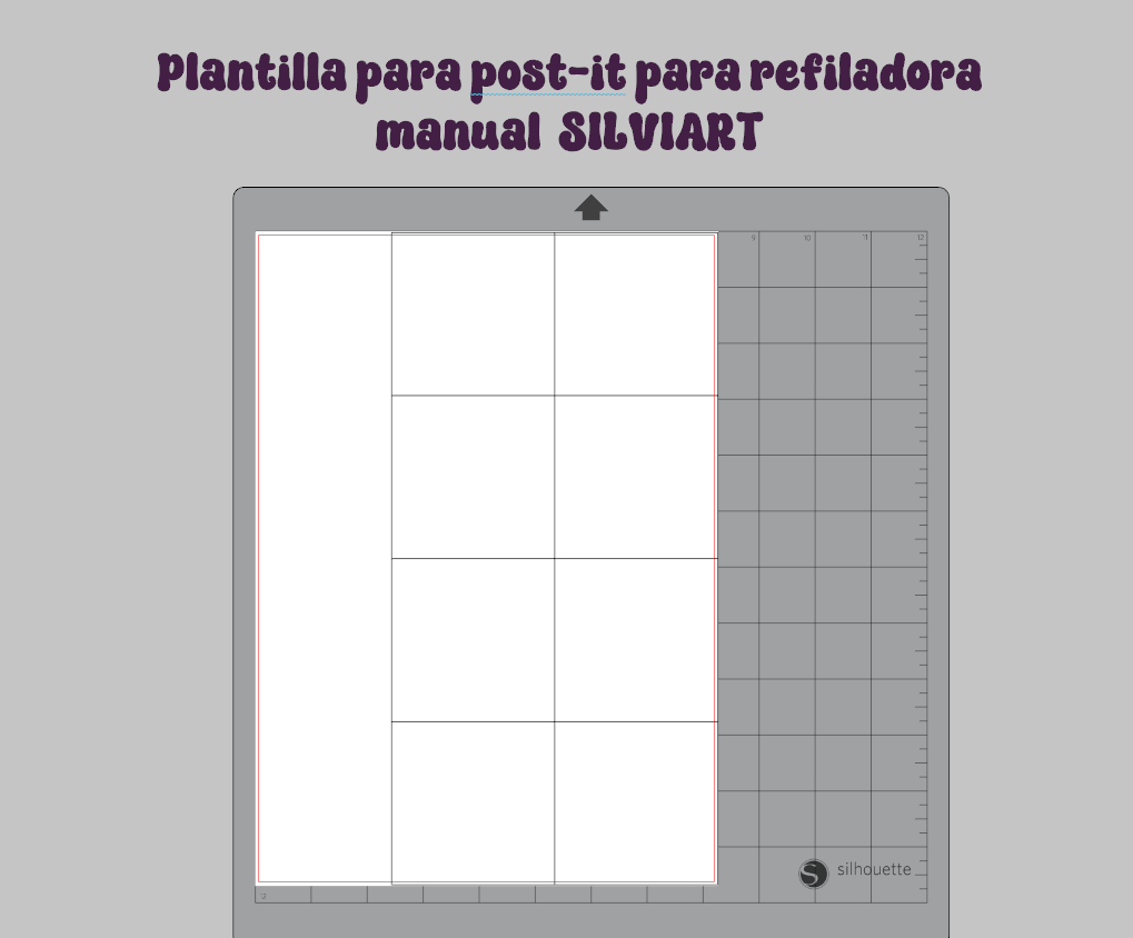 Plantilla para Post-it Silviart- Gratis