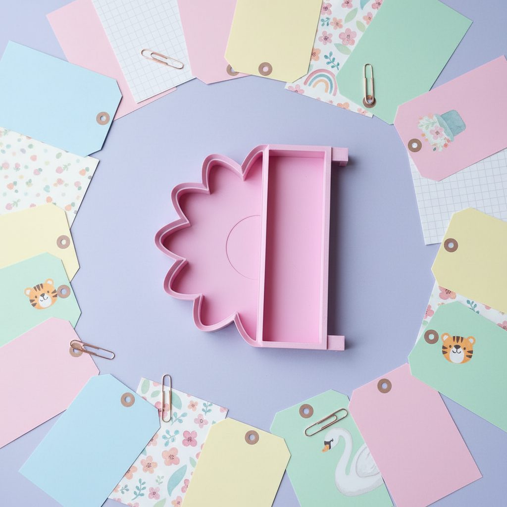 Bandejita Flor para matt y organizador de boleadores