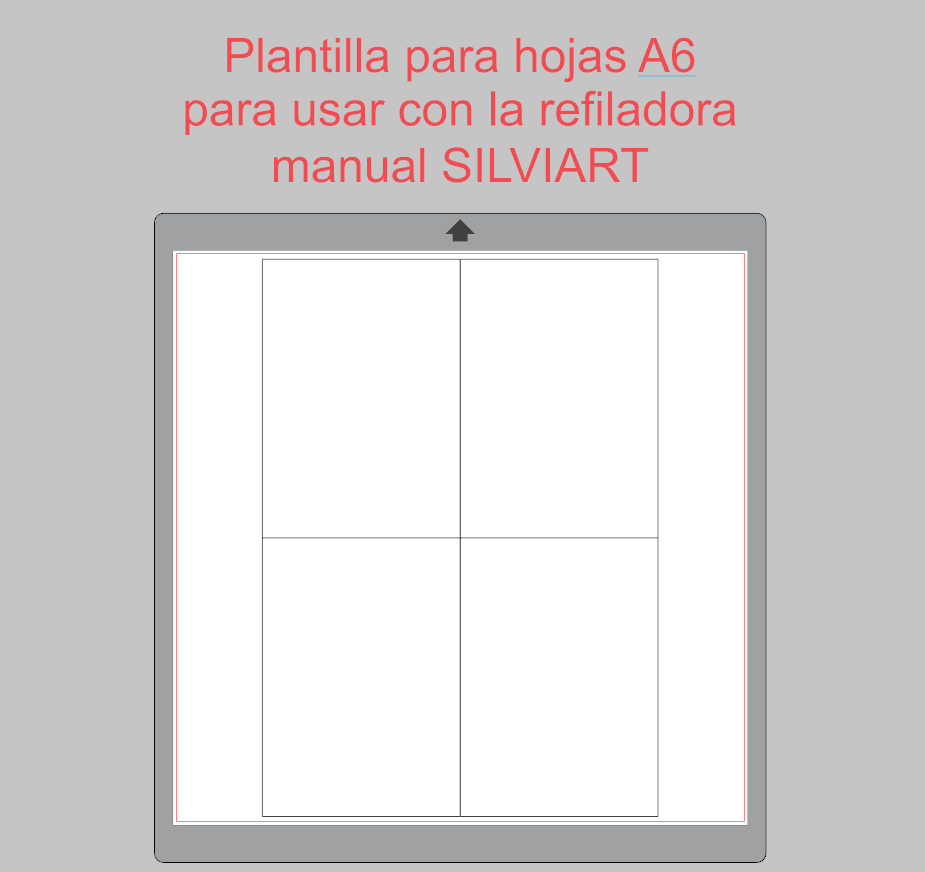 Plantilla para Hojas A6 Silviart- Gratis