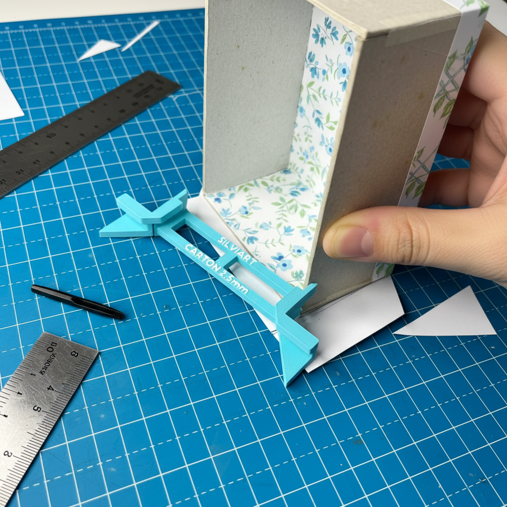 Guia para forrar el espesor del  carton  para  cajas